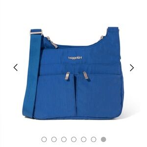 Baggillini Crossover Crossbody Purse Bag Shoulder Travel Bag Lapis Blue